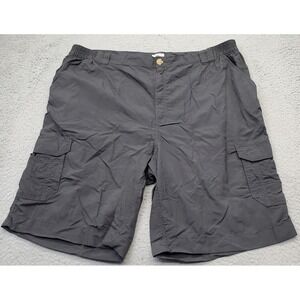 Joe Marlin Unwind Cargo Shorts Mens XXL Black Ripstop Performance Hiking Outdoor